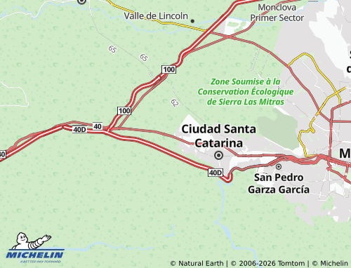 Mapa MICHELIN Privadas de Santa Catarina Sector Elite - ViaMichelin