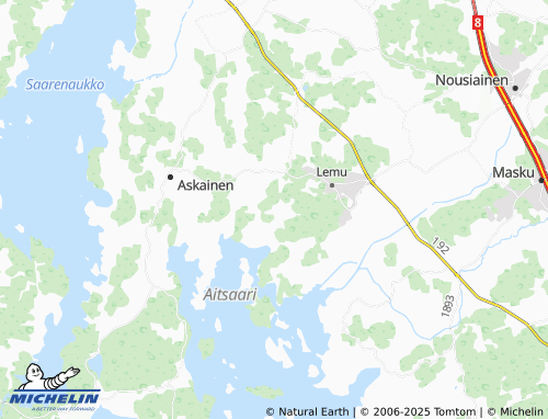 MICHELIN-Landkarte Vastila - ViaMichelin