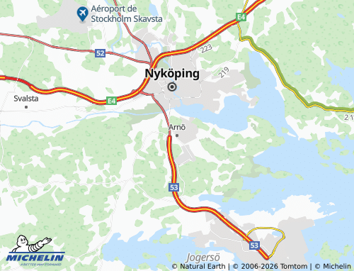 Mapa MICHELIN Arnö - ViaMichelin