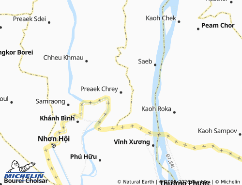 Mappa MICHELIN Preaek Chrey - ViaMichelin