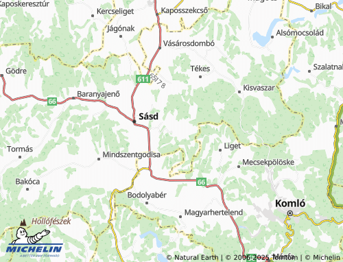 Mappa MICHELIN Varga - ViaMichelin