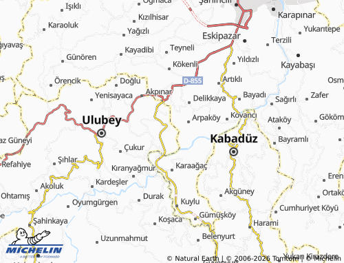 MICHELIN Eymür map - ViaMichelin