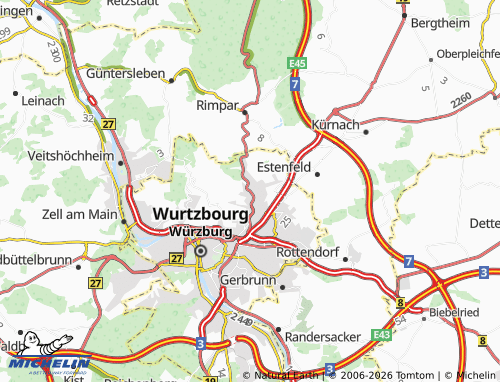 MICHELIN Versbach map - ViaMichelin