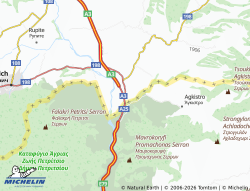 MICHELIN Kulata map - ViaMichelin
