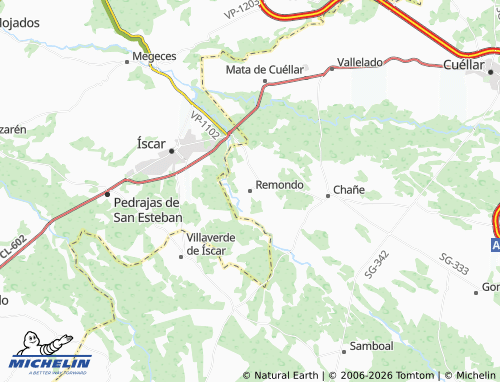 MICHELIN Remondo map - ViaMichelin