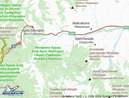 Carte MICHELIN Fteri - ViaMichelin