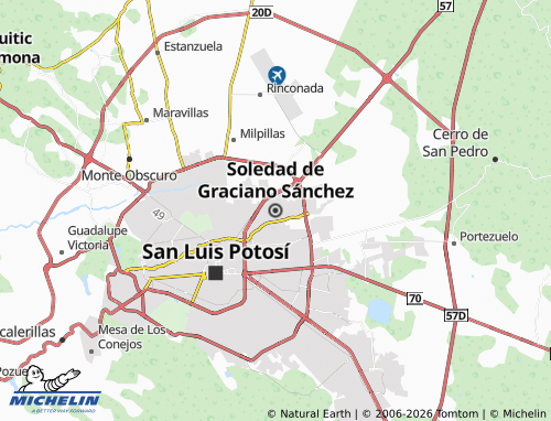 Mappa MICHELIN Soledad de Graciano Sanchez - ViaMichelin