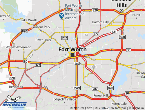 Mapa MICHELIN Fort Worth - ViaMichelin