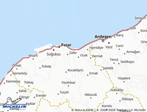 MICHELIN Beyaztaş map - ViaMichelin
