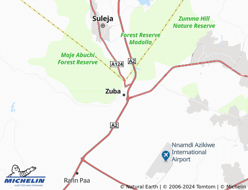 MICHELIN Zuba map - ViaMichelin