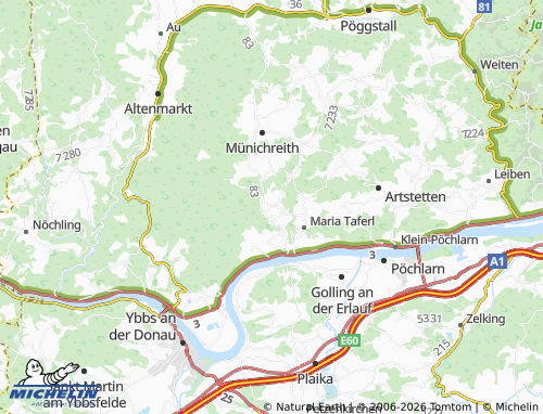 MICHELIN Obererla map - ViaMichelin