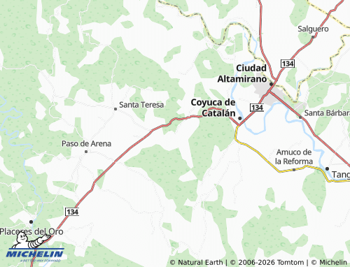 Carte MICHELIN Santa Bárbara - ViaMichelin