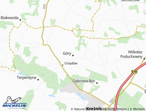 Mapa MICHELIN Góry - ViaMichelin