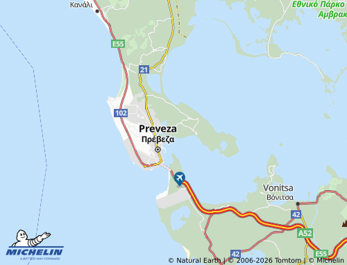 MICHELIN Psathaki map - ViaMichelin
