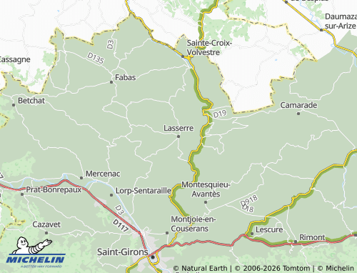 MICHELIN Lasserre map - ViaMichelin