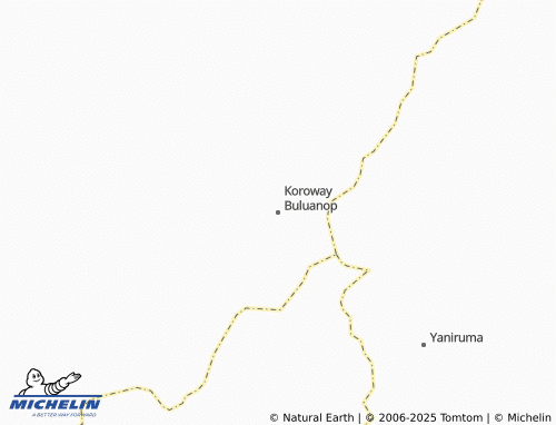 MICHELIN Koroway Buluanop map - ViaMichelin