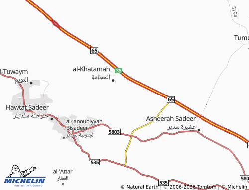 MICHELIN-Landkarte al-Wadi - ViaMichelin