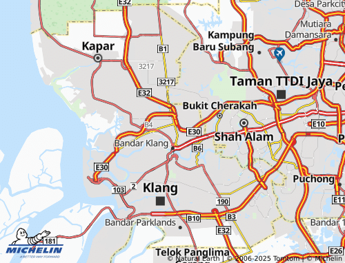 MICHELIN Kawasan 19 map - ViaMichelin