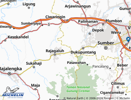 MICHELIN Ujungberung map - ViaMichelin
