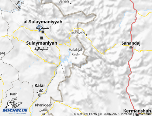 MICHELIN Halabja map - ViaMichelin