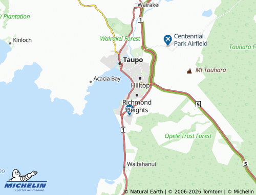 Mapa MICHELIN Rainbow Point - ViaMichelin