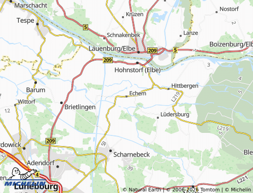 MICHELIN Echem map - ViaMichelin