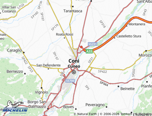 Mappa MICHELIN Madonna dell'Olmo - ViaMichelin