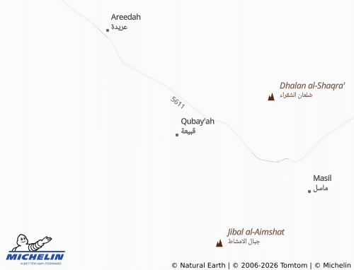 MICHELIN-Landkarte Qubay'ah - ViaMichelin