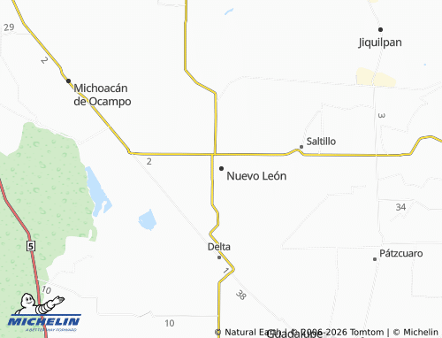 Mapa MICHELIN Nuevo León - ViaMichelin