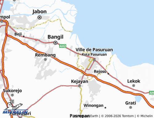 MICHELIN Sukorejo map - ViaMichelin