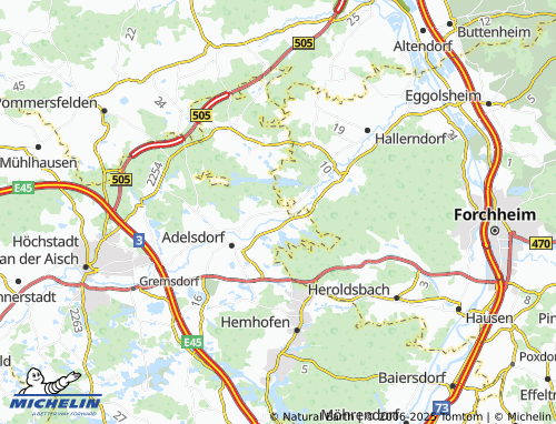 MICHELIN-Landkarte Lauf - ViaMichelin