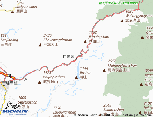 Mappa MICHELIN ren ai xiang - ViaMichelin