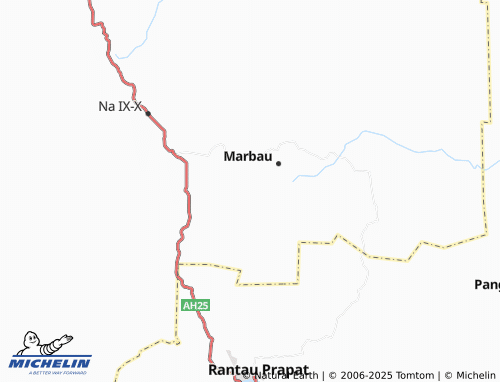 MICHELIN Marbau Selatan map - ViaMichelin