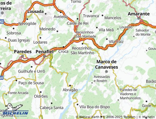MICHELIN Vila Boa de Quires e Maureles map - ViaMichelin