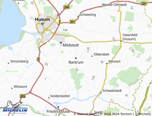MICHELIN Rantrum map - ViaMichelin