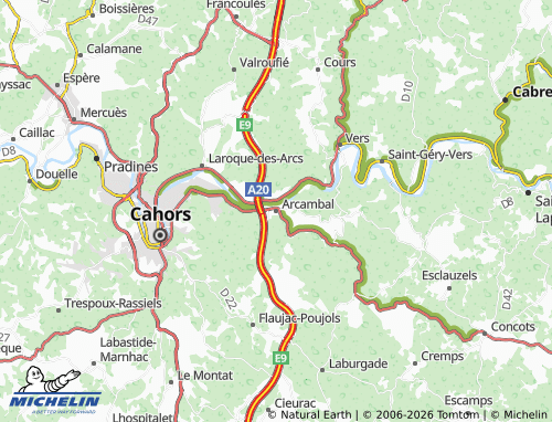 Mappa MICHELIN Arcambal - ViaMichelin