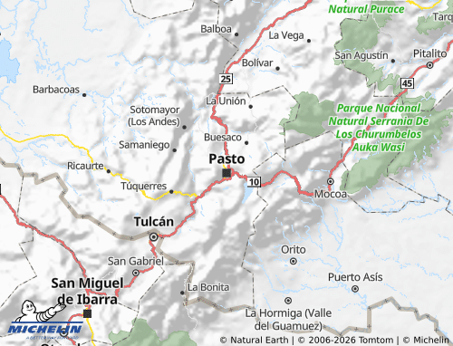 Mappa MICHELIN Nariño - ViaMichelin