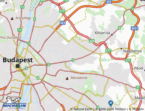 MICHELIN 16. Kerület map - ViaMichelin