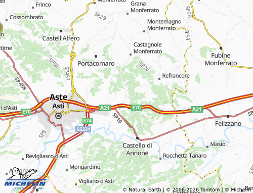 Mappa MICHELIN Valenzani - ViaMichelin