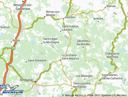 Mapa MICHELIN Les Adoux - ViaMichelin