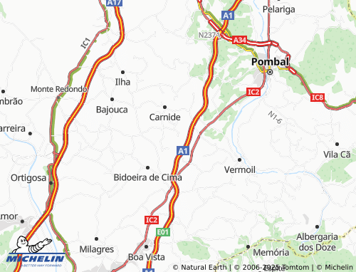Carte MICHELIN Vale do Feto - ViaMichelin