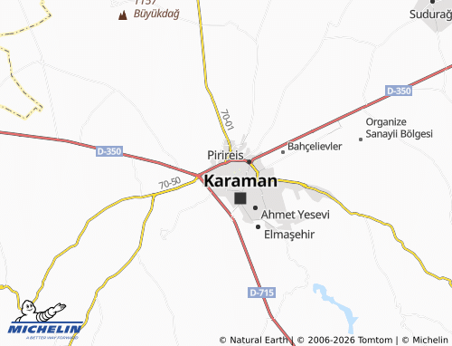 MICHELIN Alişahane map - ViaMichelin