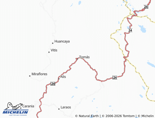 MICHELIN Tomás map - ViaMichelin