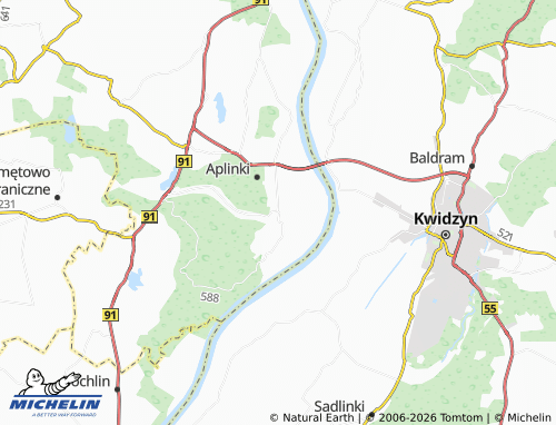 Carte MICHELIN Opalenie - ViaMichelin