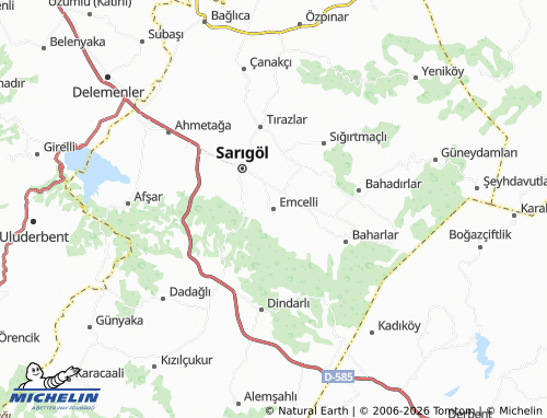 MICHELIN Emcelli map - ViaMichelin