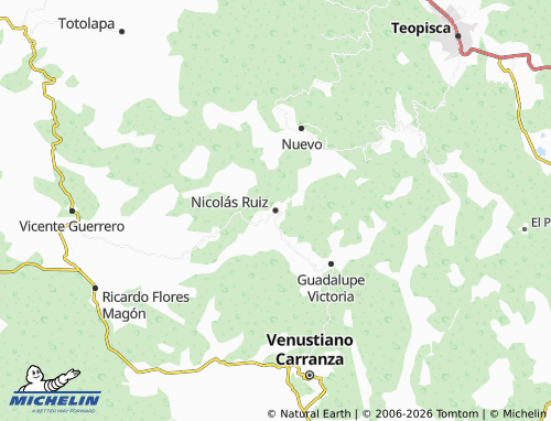 Carte MICHELIN Nicolás Ruiz - ViaMichelin