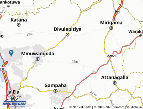 Mappa MICHELIN Yatagama - ViaMichelin