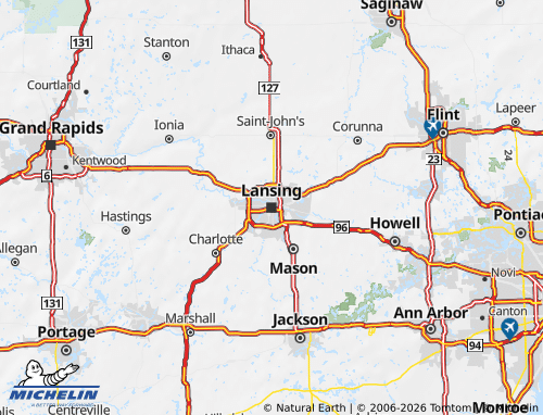 Carte MICHELIN Michigan - ViaMichelin