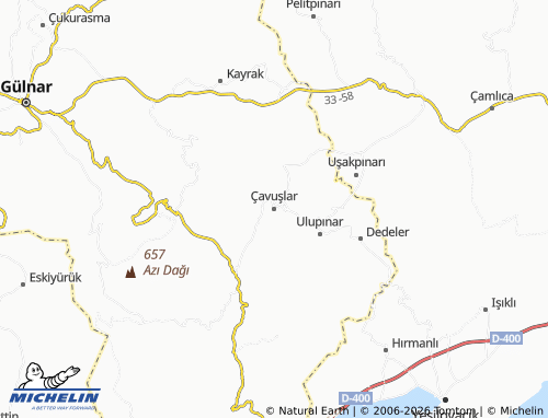 Mapa MICHELIN Çavuşlar - ViaMichelin