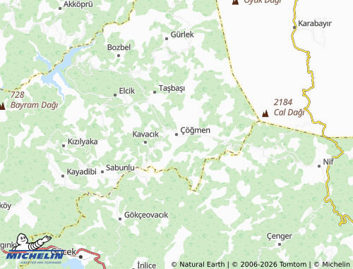 Mapa MICHELIN Çöğmen - ViaMichelin